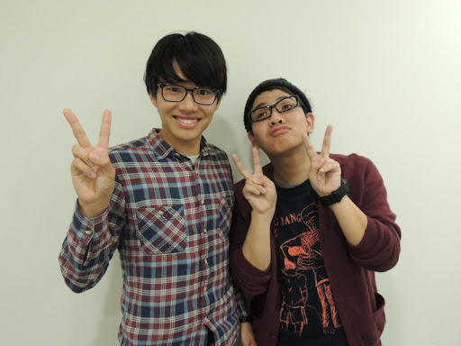 2012年デビュー当時の痩せていたミキ亜生さんとお兄さんの昴生さんのツーショット写真