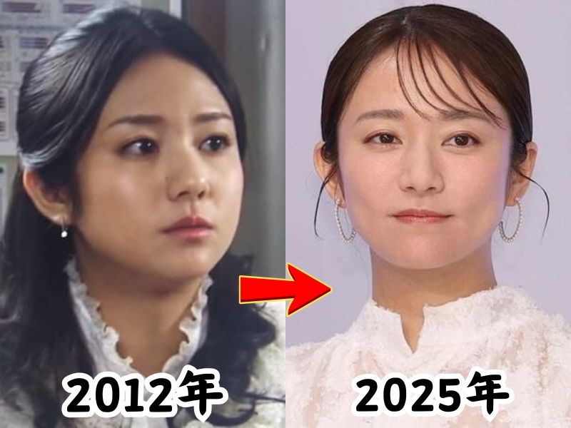 顔が変わったと話題になった木村文乃さんの2012年のふっくらしていた時の姿と少し痩せた2025年の姿を比較した画像