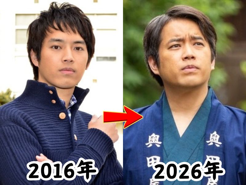 三浦貴大さんの痩せていた2016年当時の姿と、太ったと話題になった2026年最新の姿を比較した画像