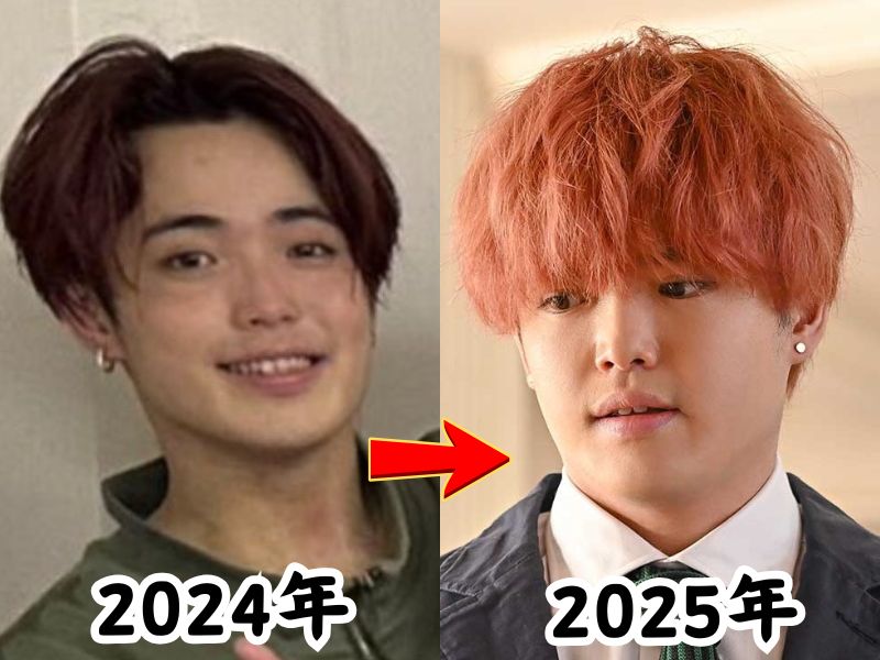 吉澤閑也さんの痩せていた2024年当時の姿と太ったと話題になった2025年の姿を比較した画像