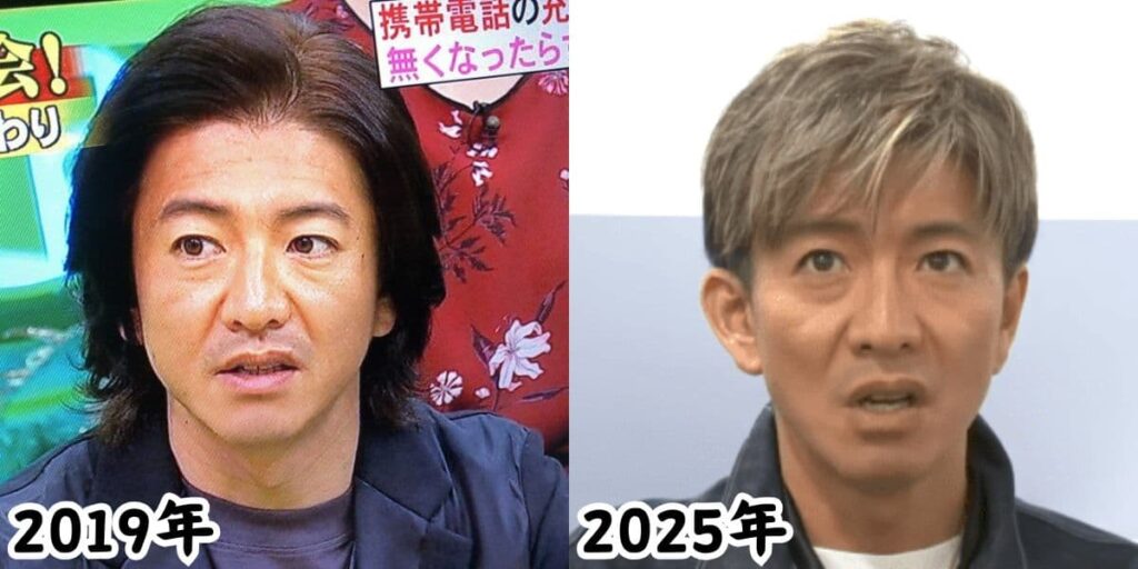 木村拓哉の「顔が変わった」「若返った」姿が分かる2019年と2025年の比較画像