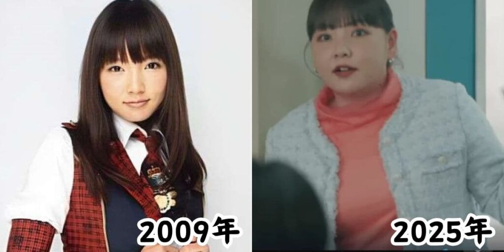 野呂佳代の痩せていた2009年の姿と太ったと話題になった2025年の姿を比較した画像