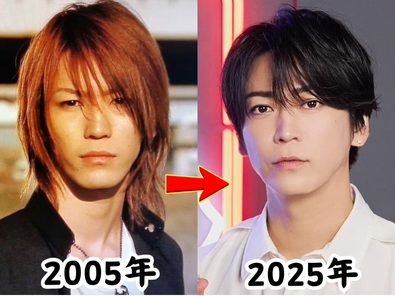 顔が変わったと話題になった亀梨和也さんの2005年の姿と2025年の姿を比較した画像