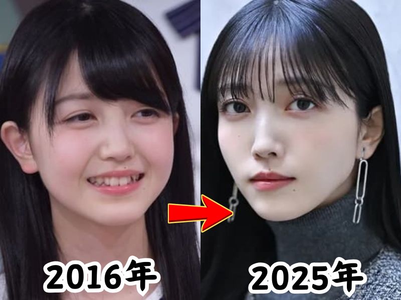 太ったと話題になった久保史緒里さんの2016年の姿と2025年最新の姿を比較した画像