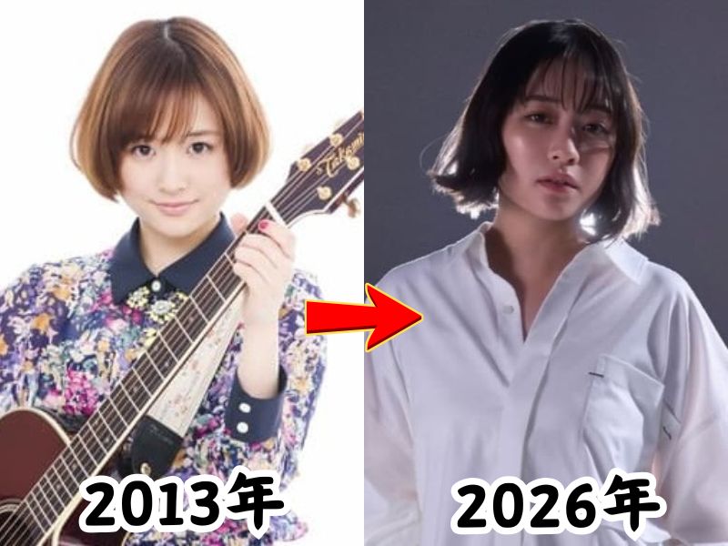 大原櫻子さんの痩せていた2013年当時の姿と太ったと話題になった2026年最新の姿を比較した画像