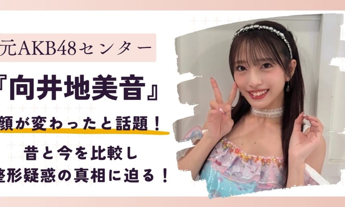向井地美音 顔変わった