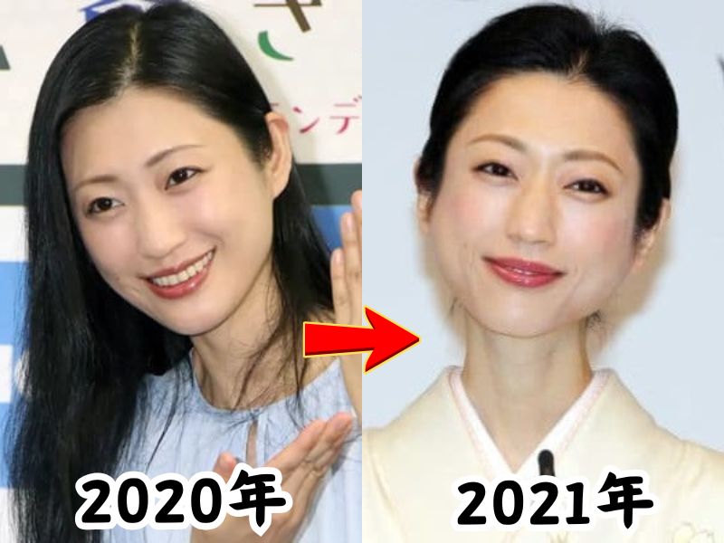 壇蜜さんの健康的な体型だった2020年当時の姿と瘠せたと話題になった2021年最新の姿を比較した画像