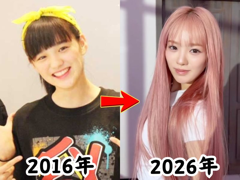 顔が変わって整形疑惑が話題となったNiziuリオさんの2016年当時の姿と2026年最新の姿を比較した画像