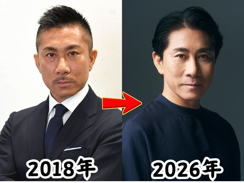 顔が変わったと話題になった前園真聖さんの2018年当時の姿と2026年最新の姿を比較した画像
