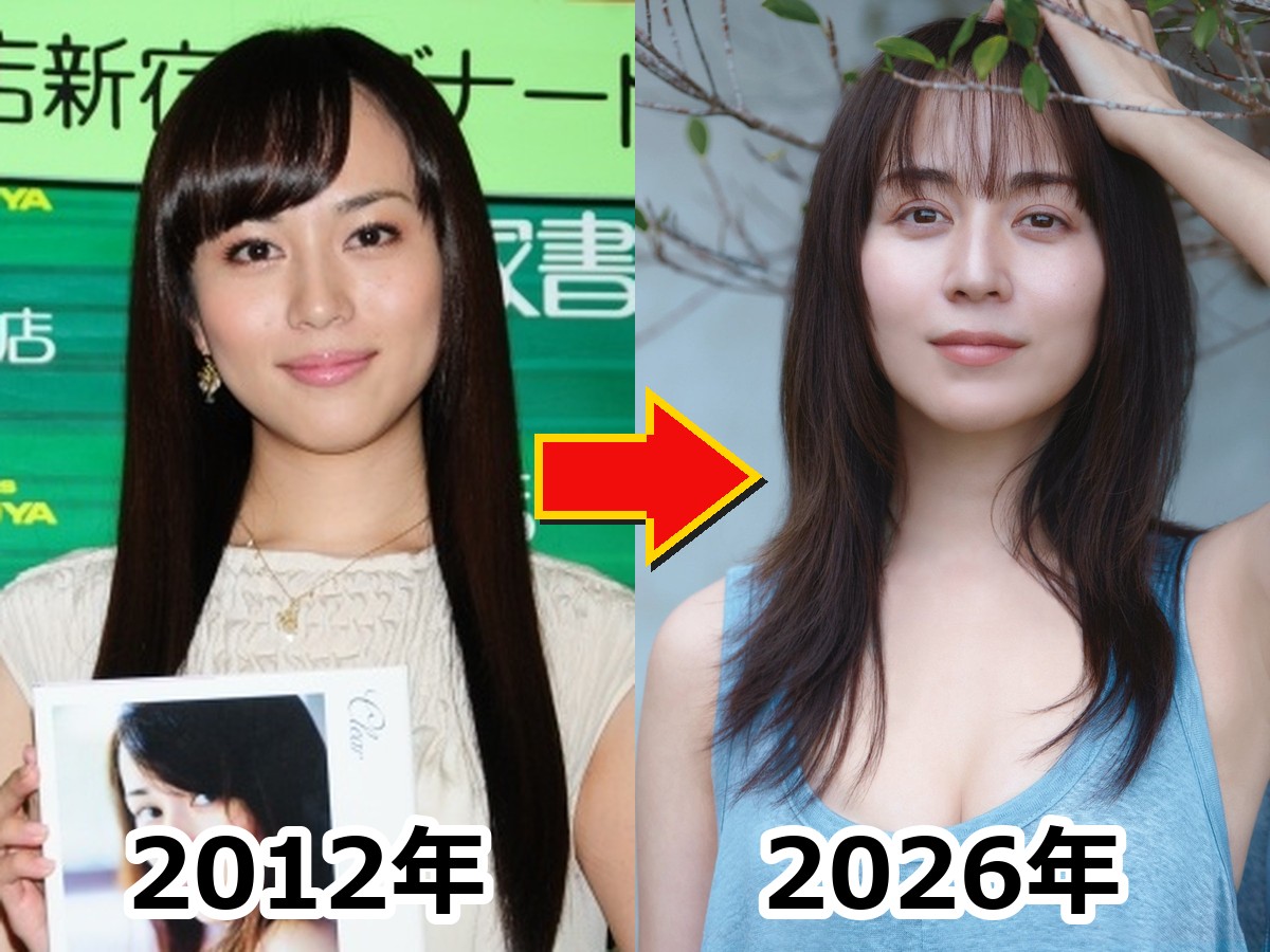 顔が変わったと話題になった比嘉愛未さんの2012年当時と2026年現在の姿を比較した画像