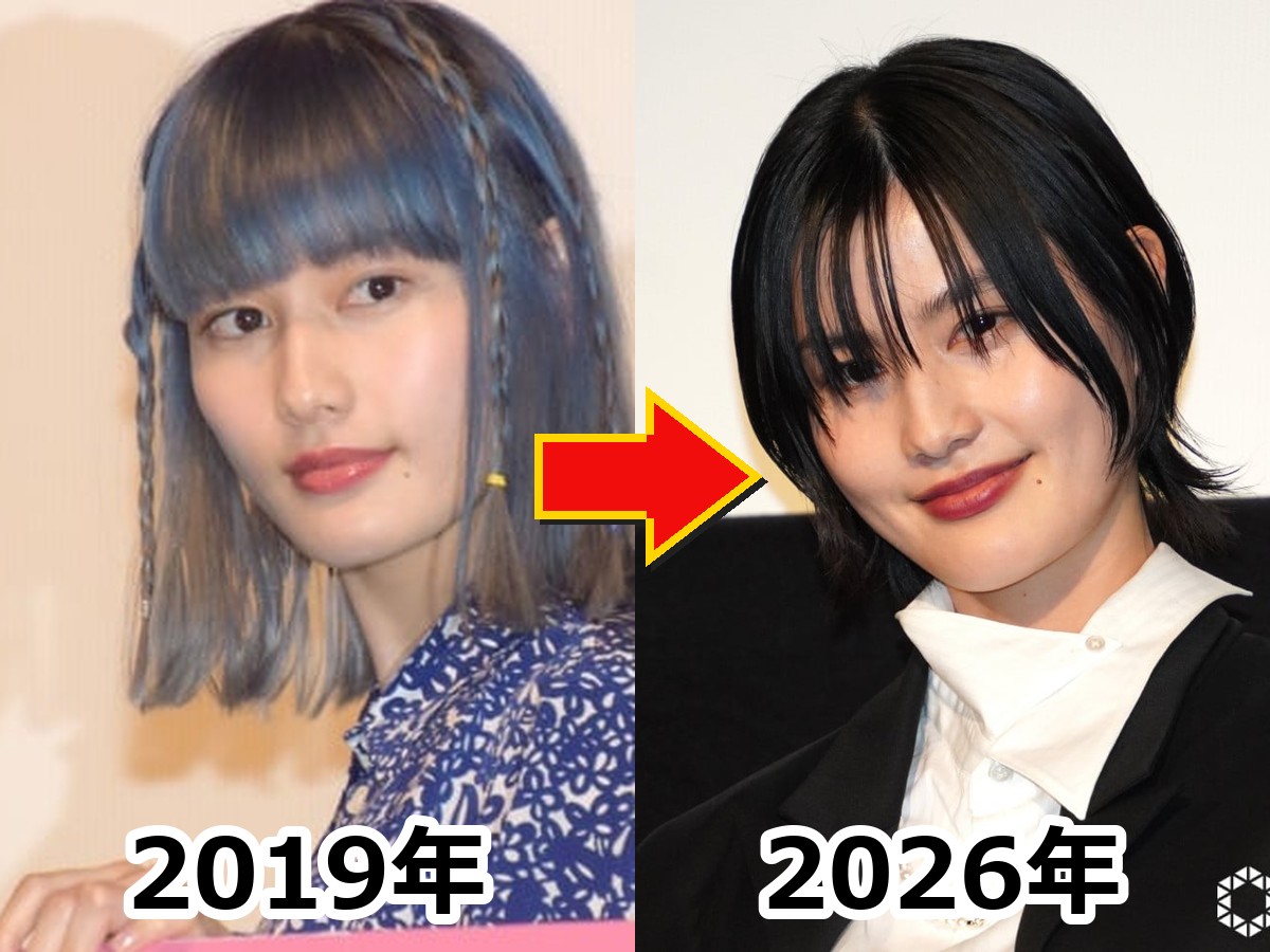 太った姿が話題となった橋本愛さんの2019年当時の姿と2026年最新の姿を比較した画像