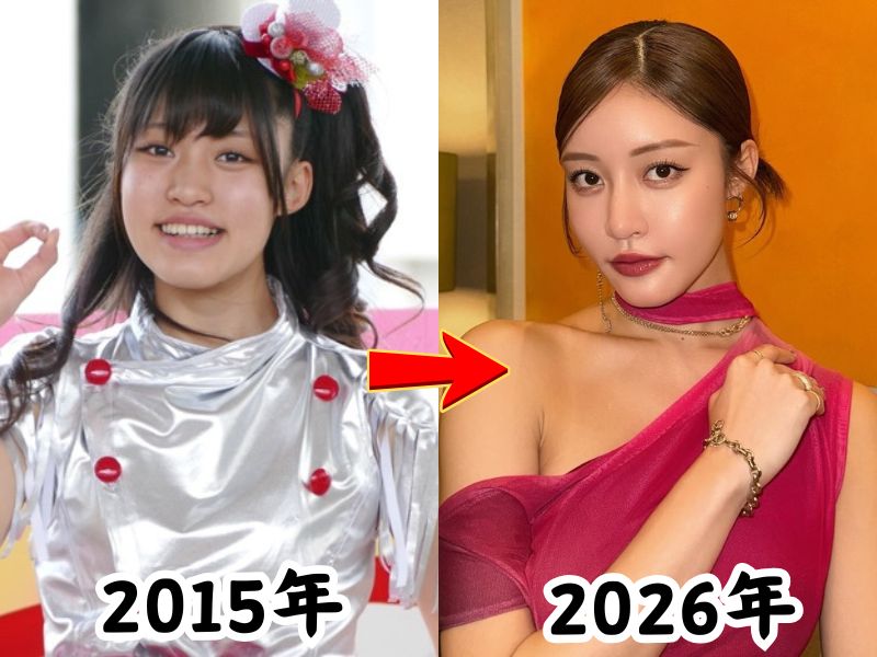 整形疑惑で顔が変わったと話題の王林さんの2015年当時の姿と2026年最新の姿を比較した画像