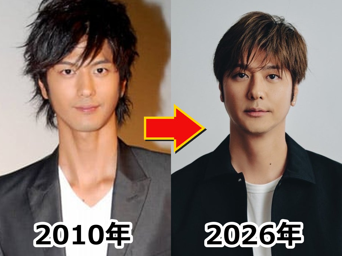 太った姿が話題となった速水もこみちさんの2010年当時と2026年現在の姿を比較した画像
