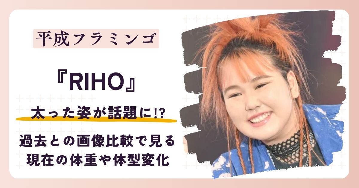【2026最新】平成フラミンゴ・りほが太った?画像比較で分かりやすく解説!
