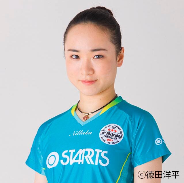 2015年頃、正面を向いた伊藤美誠さんの上半身画像