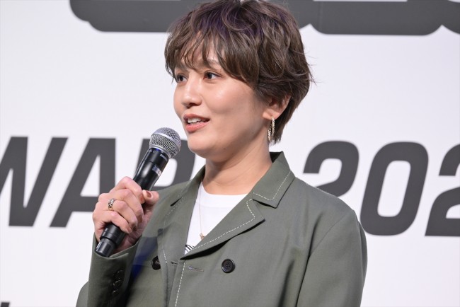 2023年のベストジーニスト授賞式に登場した和田明日香さんの画像