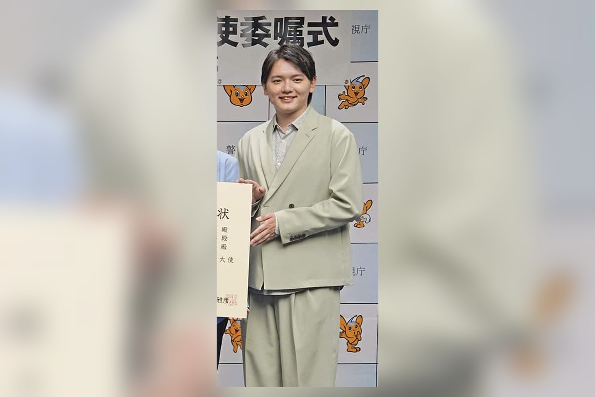 交通安全広報大使に就任した2024年の濱田龍臣さん